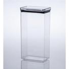 Pote Hermético Lumini 2600ML Acrílico Retangular Transparente Paramount Plásticos