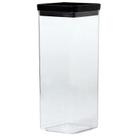 Pote hermético Lumini Black quadrado Paramount 2.200 ml