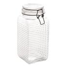Pote Hermético Lyor de Vidro com Metal Preto 1,780L