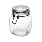 Pote Hermético Lyor Vintage de Vidro com Metal Preto 1L