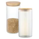 Pote Hermético Mantimento Alimentos Cozinha Vidro Canelado Com Tampa Bambu 1,4l Pote Hermético Mantimento Alimentos Cozinha Vidro Canelado Com Tampa Bambu 1,4l