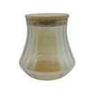 Pote Hermético Mantimento Armazenamento De Vidro Com Tampa de Bambu 1L Pote Hermético Mantimento Armazenamento De Vidro Com Tampa de Bambu 1L