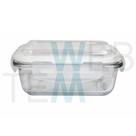 Pote Hermético Marmita de Vidro Retangular 640ml Tampa BPA Free: Organização, Sustentabilidade e Praticidade para sua Cozinha e Frescor para Alimentos