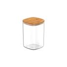 Pote Hermético Organizador Tampa De Bambu 1 Litro - Ou Pote Hermético Organizador Tampa De Bambu 1 Litro - Ou