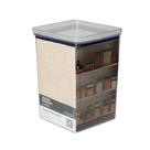 Pote Hermético para 5kg De Arroz Ou 6.215ml Quadrado Empilhável Resistente
