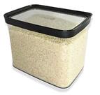 Pote Hermético para Alimentos e Mantimentos 4000ml Tampa Preta Helsim
