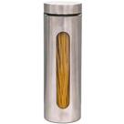 Pote Hermético Porta Mantimentos Aço Inox Em Vidro Com Visor