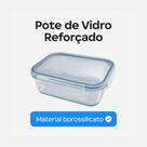 Pote Hermético Premium de Vidro Borossilicato 1040ml com Tampa LockFresh Linha Amarinho Home