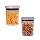 Pote Hermético Quadrado 1.000ml - Kit 2 Peças - Paramount Pote Hermético Quadrado 1.000ml - Kit 2 Peças - Paramount