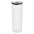 Pote Hermético Quadrado 2L com Vedação Dupla Ideal para Armazenar Macarrão Grãos Tampa com Trava Design Modular Empilhável para Otimizar Espaço