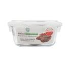 Pote Hermético Quadrado de Vidro Borossilicato com Tampa 800 Ml G1906