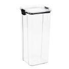 Pote Hermético Quadrado Transparente com Trava 2L Preto