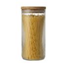 Pote Hermético Redondo de Vidro Tampa de Bambu 1,4 Litros Pote Hermético Redondo de Vidro Tampa de Bambu 1,4 Litros