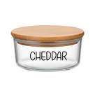 Pote Hermético Redondo Vidro (630 ml) Cheddar