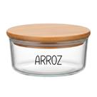 Pote Hermético Redondo Vidro (930 ml) Arroz Pote Hermético Redondo Vidro (930 ml) Arroz