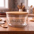 Pote Hermético Redondo Vidro (930 ml) Vinagrete