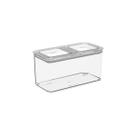 Pote Hermético Retangular Coza Modo 1,3 Litros Cristal