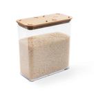 Pote Hermético Retangular Coza Modo Bambu 2,7 Litros Cristal