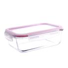 pote hermetico retangular em vidro borossilicato com tampa 1520ml - FULL FIT
