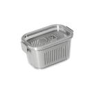 Pote Hermético Slim Multiuso com Cesto 630ml - Cinza - Paramount