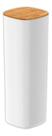 Pote Hermético Tampa De Bambu Branco 2 Litros - Ou Pote Hermético Tampa De Bambu Branco 2 Litros - Ou