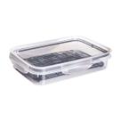 Pote Hermético Travas Escorredor 1,1L Transparente Modular Organização Despensa Comida Empilhável