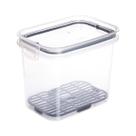 Pote Hermético Travas Escorredor 1,8L Transparente Preto Mantimentos Tampa Modular Plástico Moderno Pote Hermético Travas Escorredor 1,8L Transparente Preto Mantimentos Tampa Modular Plástico Moderno