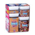 Pote Hermetico Vacuo Acrilico Mantimentos Kit C/ 4 - Graos Cereais Vasilha Organizador Cozinha