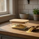 Pote Hermético Vidro (1 Litro) Fubá