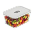 Pote Hermético Vidro 2,4l Fresh Lock Tampa Com Válvula Forno