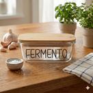 Pote Hermético Vidro (370 ml) Fermento