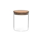 Pote Hermético Vidro Borossilicato Com Tampa de Bambu 1 L Mimo Style