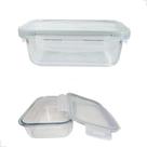 Pote Hermético Vidro Retangular 1040ml Marmita Tampa Trava - 123 UTIL