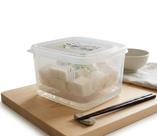 Pote Japonês Nakaya com Escorredor 1,1L Ideal para Tofu, Queijo e Verduras BPA Free