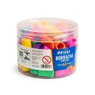 Pote Kit 48 Borrachas Ponteira Coloridas Para Lápis Escolar Escritório Cotidiano Multicor Sortida