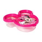 Pote Lancheira Minnie Mouse Lanche Redondo Infantil 320ml Viagens Passeios Disney