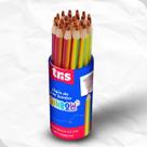 Pote Lápis de Cor Macio Lavável Tris Rainbow Jumbo 24 Unidades Escolar