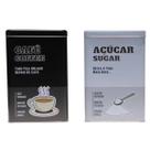 Pote Lata De Café E Açúcar Quadrado Kit 4 Peças
