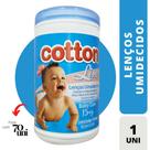 Pote lenço umedecido cotton line 70un