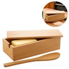 Pote Manteigueira Verona Bambu Com Tampa E Espátula 18cm Pote Manteigueira Verona Bambu Com Tampa E Espátula 18cm