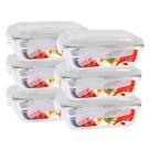 Pote Mantimento Alimentos 1520ml Vidro Tampa Não Vaza - 6 Un