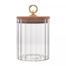 Pote Mantimento com Tampa de Bambu 550ml Classic Pote Mantimento com Tampa de Bambu 550ml Classic