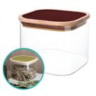 Pote Mantimento Tampa Vermelha Hermético De Bambu 700ml Pote Mantimento Tampa Vermelha Hermético De Bambu 700ml