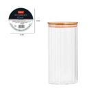 Pote Mantimentos Hermetico Caneli 1lt Borosilicato Tp Bambu Wellmix