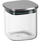 Pote Mantimentos Quadrado Com Tampa Inox Borossilicato 600ml