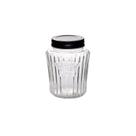 Pote Mantimentos Vidro C/ Tampa Preta 500ml Wincy