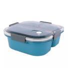 Pote Marmita Bento Box de 3 Compartimentos 1200mL Azul Pote Marmita Bento Box de 3 Compartimentos 1200mL Azul