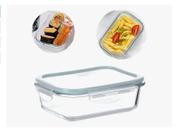 Pote Marmita Hermética De Vidro 1040ml Tampa Com Trava