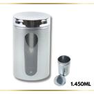 Pote metalizado c/ visor chumbo plástico 1.450ML 1PÇ