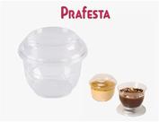 Pote Mix Redondo PRAFESTA com TAMPA 180ml com 10 unidades Pote Mix Redondo PRAFESTA com TAMPA 180ml com 10 unidades